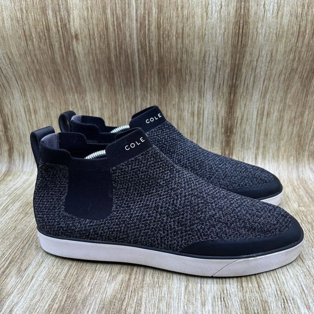 Cole Haan Womens Nantucket Knit Ankle Pull On Chelsea Boots Shoes Black Size 11